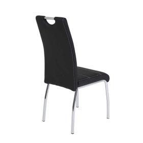 Stuhl Set Monsieur in Schwarz Kunstleder mit Griff (Set) – Ansicht 5