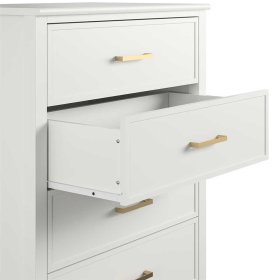Kommode mit Schubladen Turex in Weiß 106 cm hoch - 76 cm breit – Ansicht 6