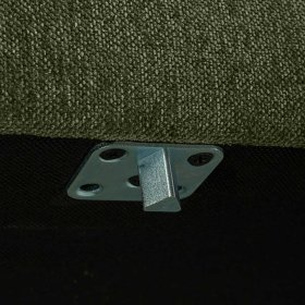 Couchhocker Skaceto in Dunkelgrün mit Vierfußgestell aus Metall – Ansicht 6