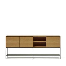 Esszimmersideboard Zoryac in Eichefarben mit Fußgestell aus Metall – Ansicht 2