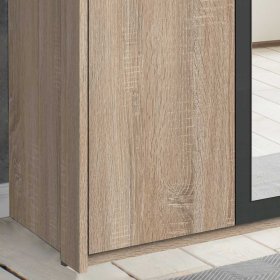 Kleiderschrank modern Hume in Eiche Sägerau und Dunkelgrau – Ansicht 6