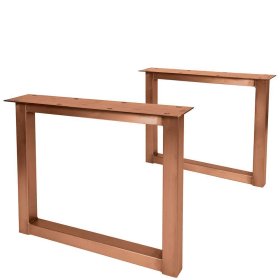 Designtisch Natural aus Teak Recyclingholz und Stahl im Industry Style – Ansicht 7