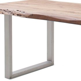 Esstisch Caucaia mit natürlicher Baumkante im Industry und Loft Stil – Ansicht 5