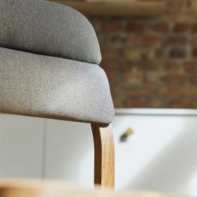 Esstisch Stühle Koropi aus Wildeiche Massivholz geölt (2er Set) – Ansicht 6