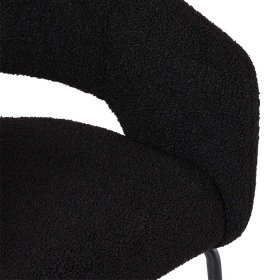 Esszimmerstuhl Office mit Armlehnen aus Boucle (2er Set) – Ansicht 10