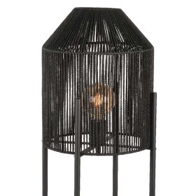 Stehleuchte Racussa aus Metall und Jute 150 cm hoch – Ansicht 5