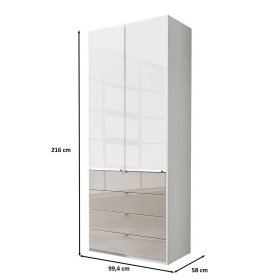 Kleiderschrank Latina mit vier Schubladen Made in Germany – Ansicht 10