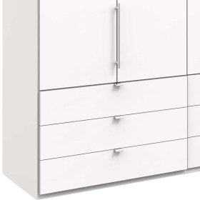 Falttüren Schlafzimmerschrank Emiliano in Weiß mit Soft Close – Ansicht 4