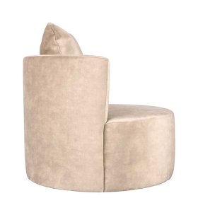Wohnzimmersessel Beno aus Velours 75 cm hoch – Ansicht 7
