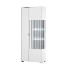Wohnzimmervitrinenschrank Paros in modernem Design mit Glastür – Ansicht 1