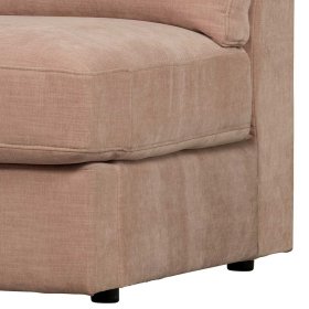 Modulsofa Abschluss Element links Oktamian aus Webstoff in Rosa – Ansicht 11
