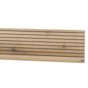 Fernseher Schrankwand modern Saladd in Weiß und Wildeichefarben (dreiteilig) – Ansicht 15