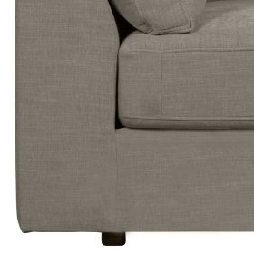 Sofa Element mit Armlehne rechts Fredoco in Grau aus Webstoff – Ansicht 11