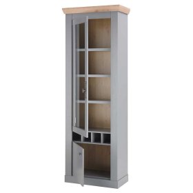 Vitrine Cellossa im Landhausstil mit Flaschenfächern – Ansicht 4
