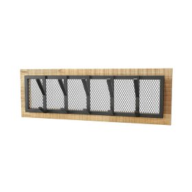 Hängegarderobe Milvara aus Mangobaum Massivholz und Metall im Loft Design – Ansicht 1