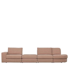 Modulsofa Abschluss Element rechts Oktamian in Rosa aus Webstoff – Ansicht 14