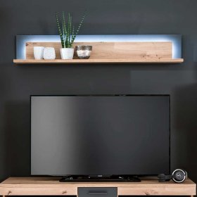 Wandboard Lucisa in Eiche Optik und Anthrazit modern – Ansicht 4