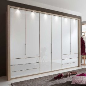 Schlafzimmer Einrichtung Andryas in Creme Weiß Eiche Sonoma komplett (vierteilig) – Ansicht 3