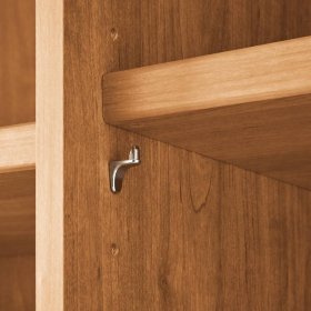 Kleiderschrank Viramiru in Eiche Bianco & Champagner mit Drehtüren – Ansicht 8