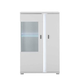 Highboard Constantin mit LED Beleuchtung - Glastür links – Ansicht 3