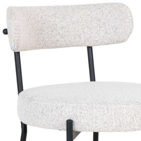 Esszimmerstuhl Pascana aus Boucle Stoff mit Gestell aus Metall (2er Set) – Ansicht 6