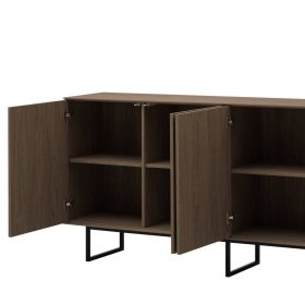 Modernes Sideboard Anuta 200 cm breit in Nussbaumfarben – Ansicht 3