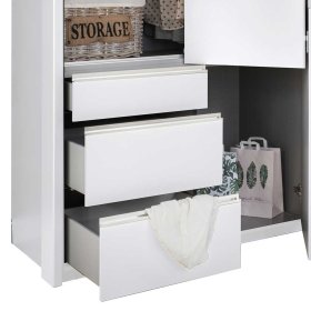 Schlafzimmerschrank mit Spiegeln Potheka in Weiß Made in Germany – Ansicht 9