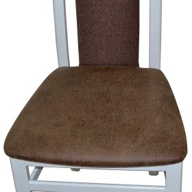 Polsterstühle Esszimmer Cafelonia in Weiß und Braun (2er Set) – Ansicht 6