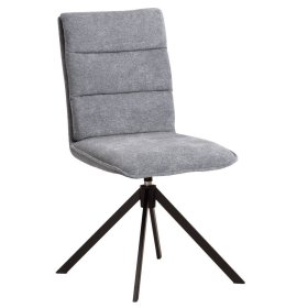 Esstisch Stühle Trabera um 360 Grad drehbar in Grau (2er Set) – Ansicht 1