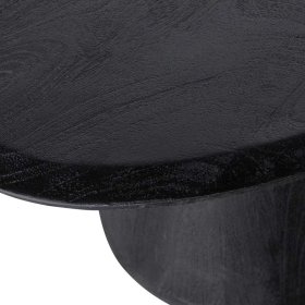 Schwarzer Wohnzimmer Tisch Cerbula in modernem Design 70 cm breit – Ansicht 4