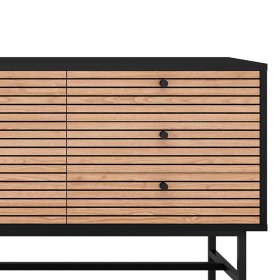 Sideboard Jacrella in Schwarz und Eichefarben im Skandi Design – Ansicht 4