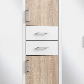 Made in Germany Schlafzimmerschrank Visinata in Eiche Sägerau und Weiß – Ansicht 5