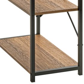 Bürotisch Niano mit Seitenregal in Eichefarben & Schwarz – Ansicht 6