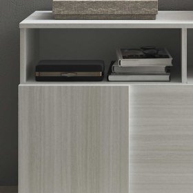 Garderobenkommode Curney in Eukalyptusfarben mit Klappe – Ansicht 5
