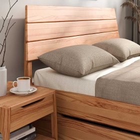 Franzoesisches Bett Korres aus Kernbuche Massivholz - Schubladen optional – Ansicht 2