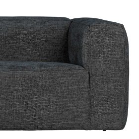 Ecksofa mit Stoffbezug Arona in Dunkelgrau mit vier Sitzplätzen – Ansicht 4