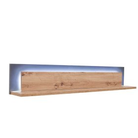 Wandboard Lucisa in Eiche Optik und Anthrazit modern – Ansicht 1