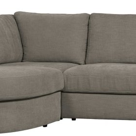 Modernes L Sofa Fredoco in Grau mit drei Sitzplätzen – Ansicht 9