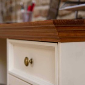Schreibtisch Corao I im Landhausstil mit einer Schublade – Ansicht 3