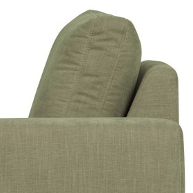 Couch Element mit Armlehne rechts Karyon in Graugrün - Modulsofa – Ansicht 9