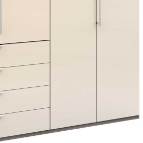 Schlafzimmerschrank Hermanos in Eiche Trüffelfarben und Cremeweiss – Ansicht 4