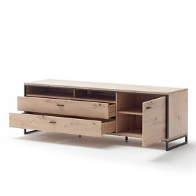 Anbauwand Geronda in Anthrazit und Eiche Optik modern (vierteilig) – Ansicht 7
