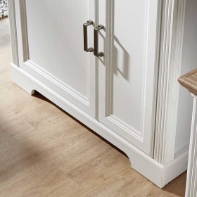 Anbauwand Vronata in Weiß und Eichefarben im Landhaus Design (zweiteilig) – Ansicht 5