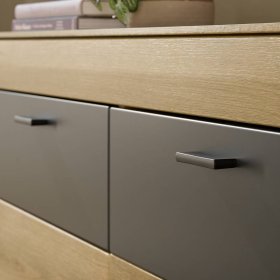 Wohnzimmereinrichtung Badehma in Eichefarben und Dunkelgrau (zweiteilig) – Ansicht 7