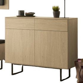 Flurgarderobenset Carno in Eiche Stone 200 cm hoch (fünfteilig) – Ansicht 5