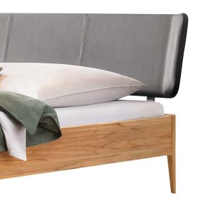Wildbuche Doppelbett Nigari aus Massivholz 216 cm tief – Ansicht 3