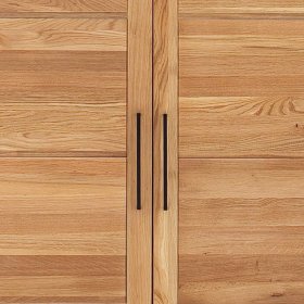 Vollholz Schlafzimmerschrank Zeus aus Wildeiche Massivholz 65 cm tief – Ansicht 4