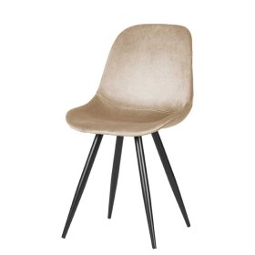 Esszimmerstuhl Flemingo aus Samt im Skandi Design (2er Set) – Ansicht 1