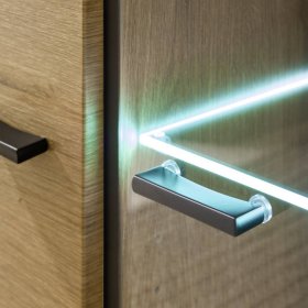 TV Wohnwand Badehma in Eichefarben und Dunkelgrau (dreiteilig) – Ansicht 10