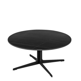 Beistelltisch Set Sofa Thivios in Schwarz aus Keramik und Metall (zweiteilig) – Ansicht 6